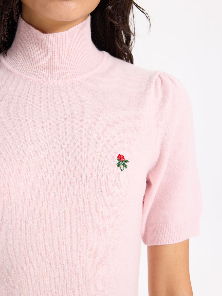 Lover's Knot Wool Cashmere Turtleneck Dress