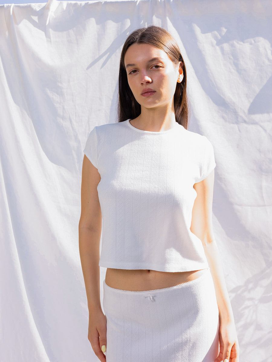 Hearts in a Row Organic Cotton Tee