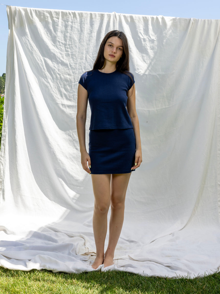 Hearts in a Row Organic Cotton Mini Skirt