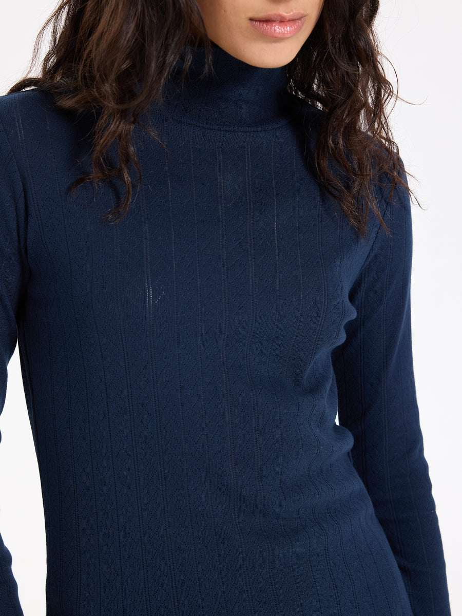 Hearts in a Row Long Sleeve Turtleneck