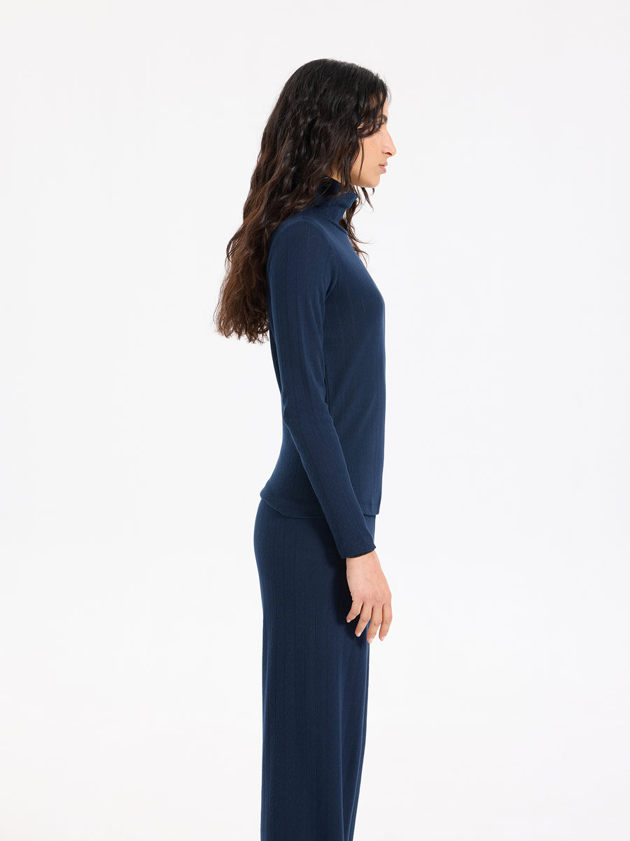 Hearts in a Row Long Sleeve Turtleneck