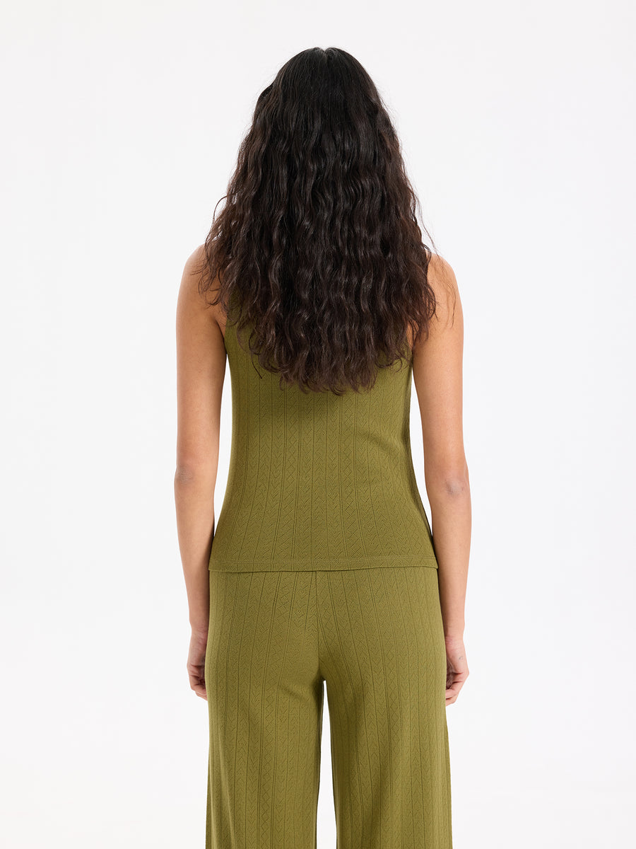 Hearts in a Row Sleeveless Turtleneck