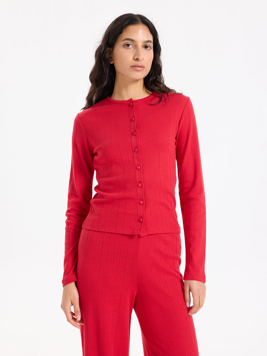 Hearts in a Row Light Cardigan