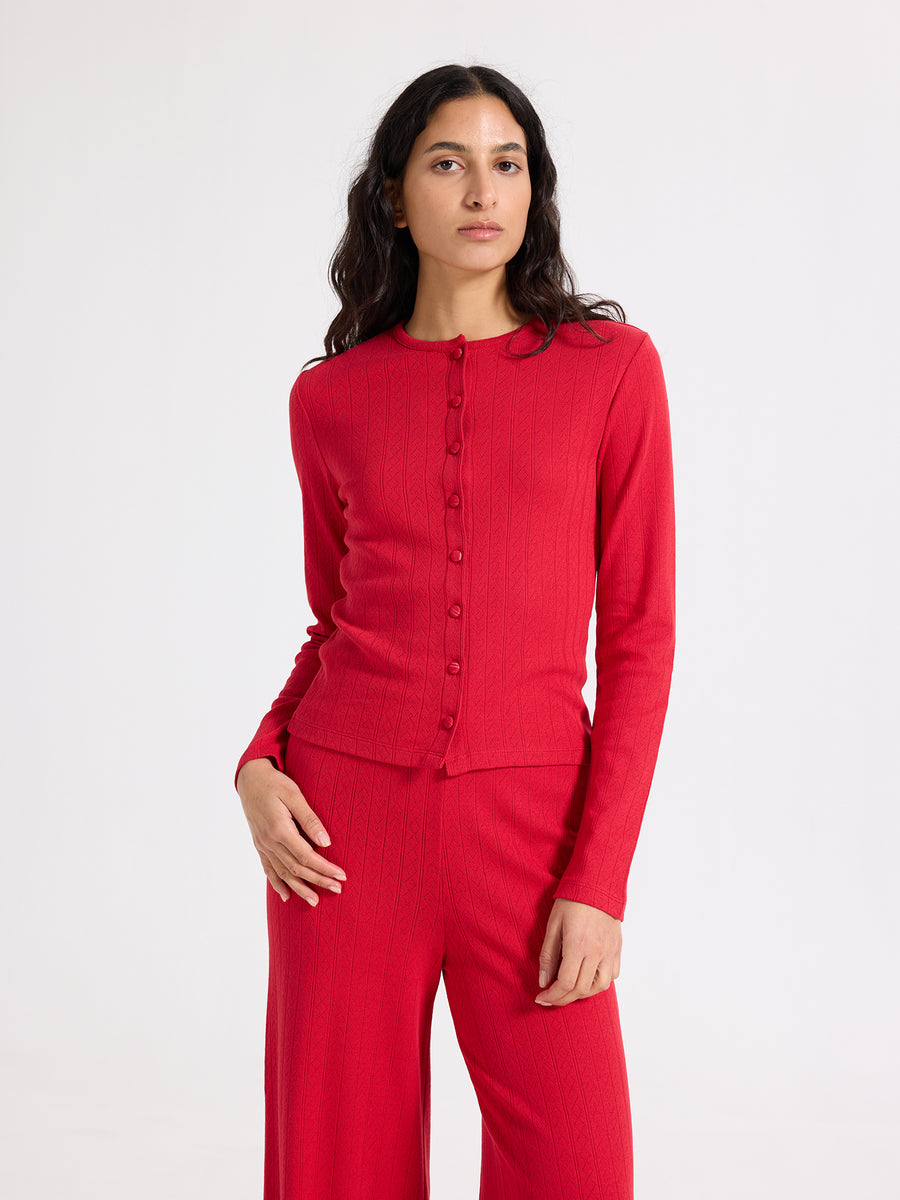 Hearts in a Row Light Cardigan