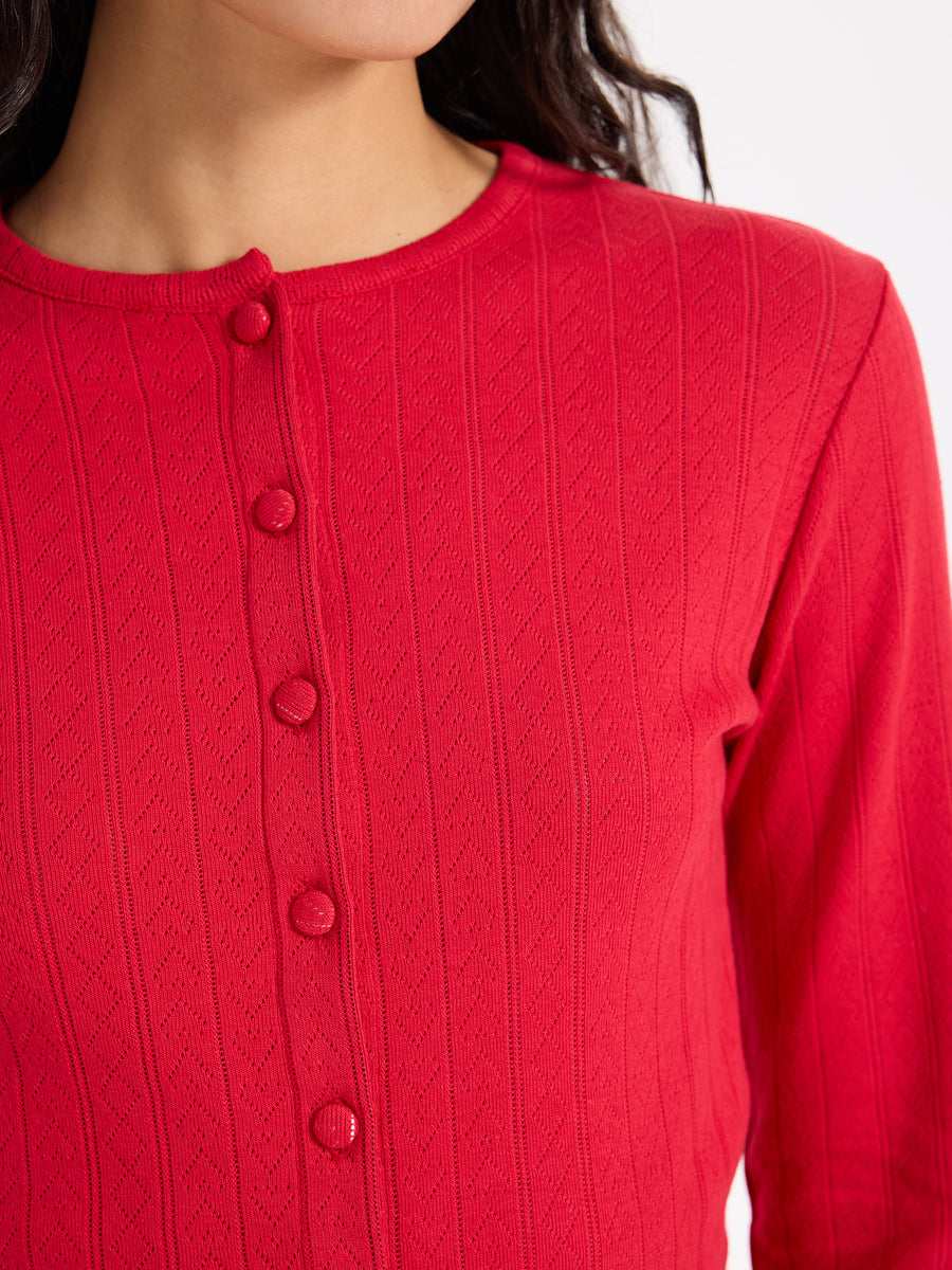 Hearts in a Row Light Cardigan