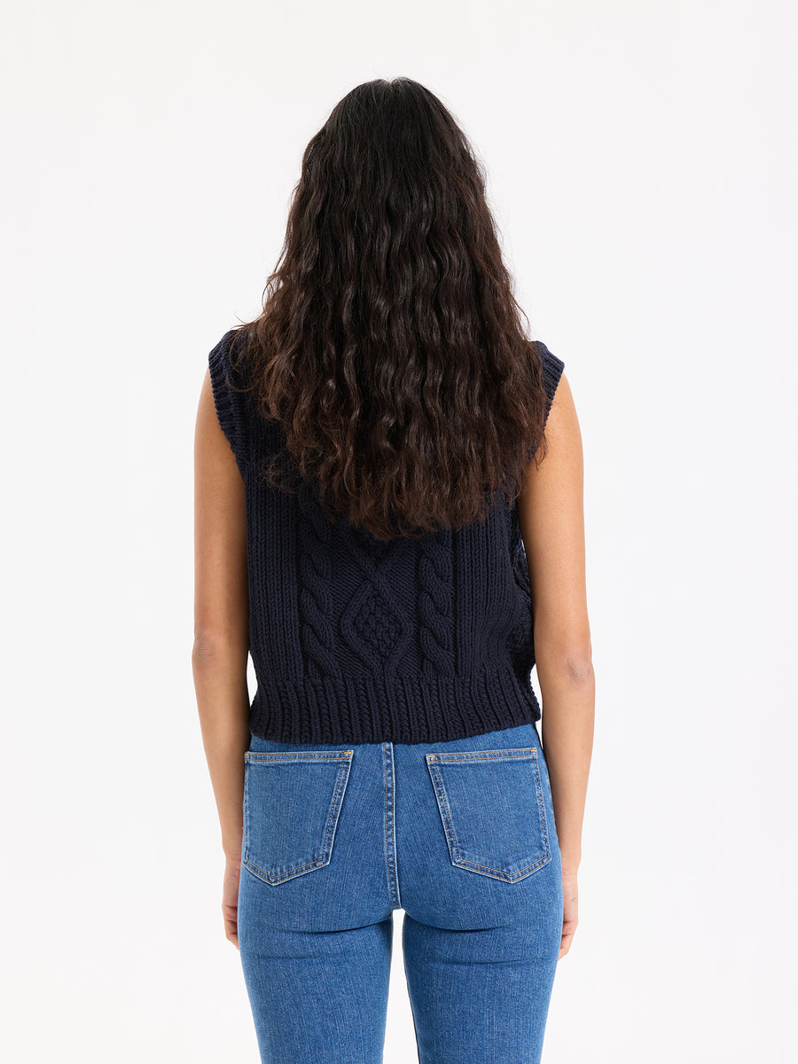 Aran Wool Vest