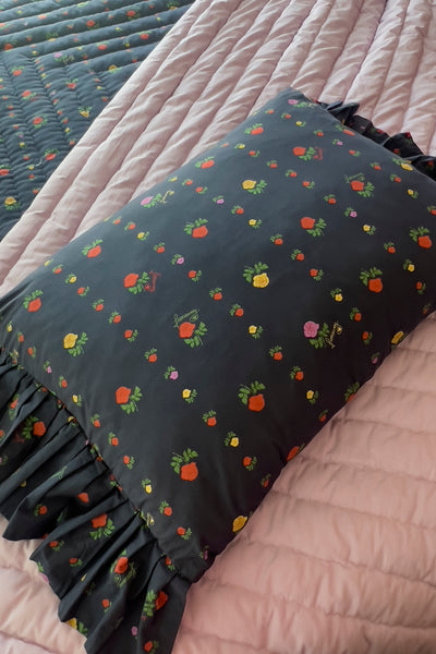 Rose Garden Set Of 2 Pillows - Two-Sided Ruffles * Pre-Order!