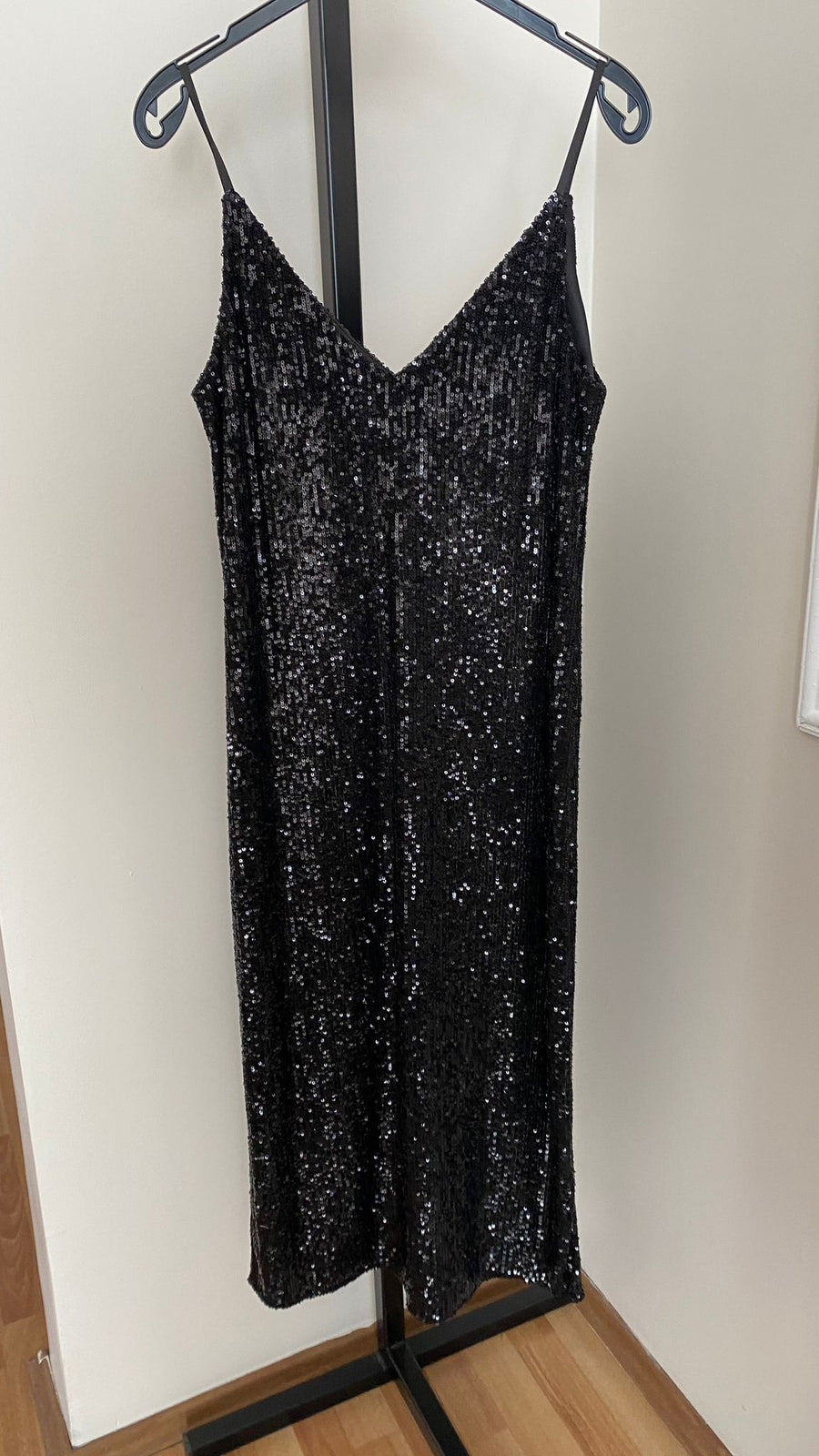 In The Mood For Love Black Sequin Dress