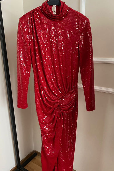 In The Mood For Love Red Sequin Gown